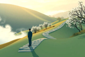 Paz y contemplación en un paisaje sereno