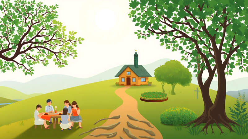 Paz y armonía en un paisaje sereno