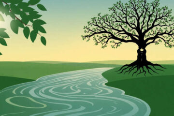 Serena ilustración transmite paz y conexión