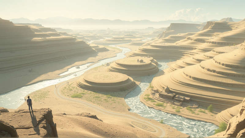 Un paisaje sereno y atemporal se revela