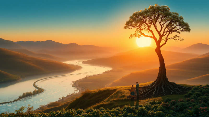 Paz y crecimiento en un valle fértil