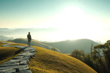 Paz serena en un paisaje natural