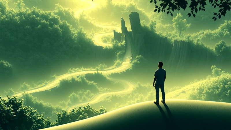 Paz y esperanza en un paisaje sereno