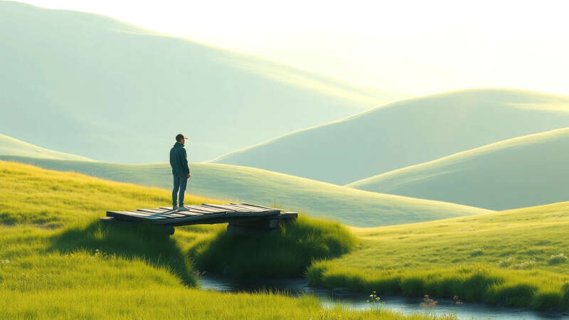 Paz y fortaleza en un paisaje sereno