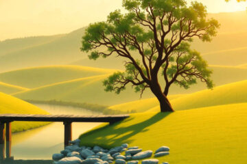 Paz serena en un paisaje atemporal