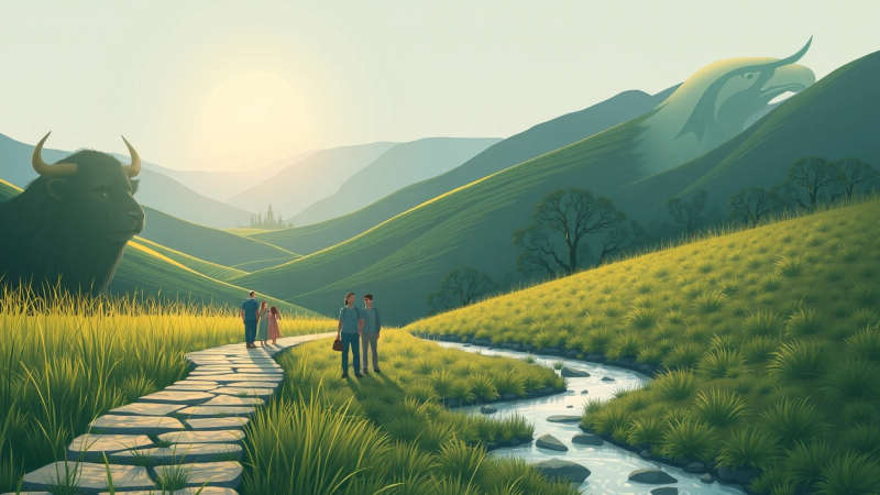 Armonía natural evoca reflexión y sabiduría