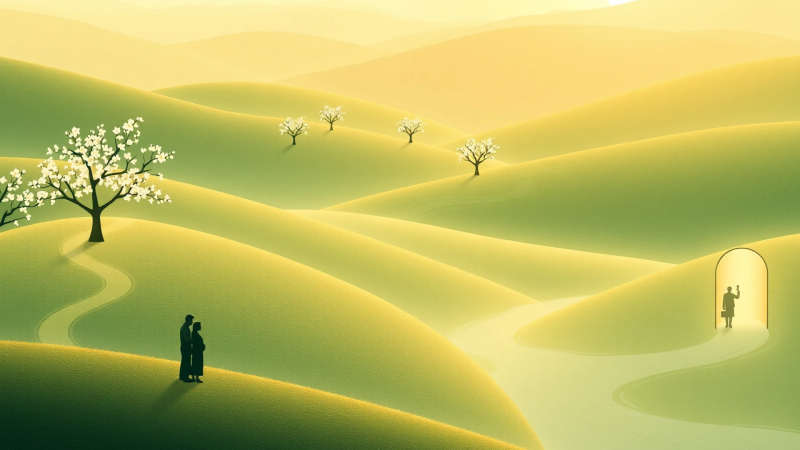 Paz serena y armonía natural