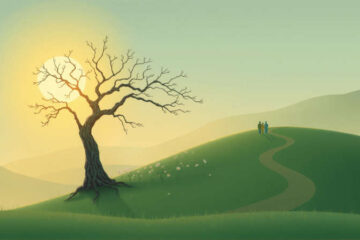 Un paisaje sereno simboliza esperanza y crecimiento