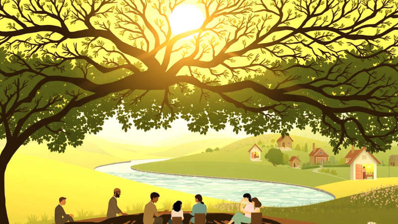 Paz y armonía en un paisaje sereno