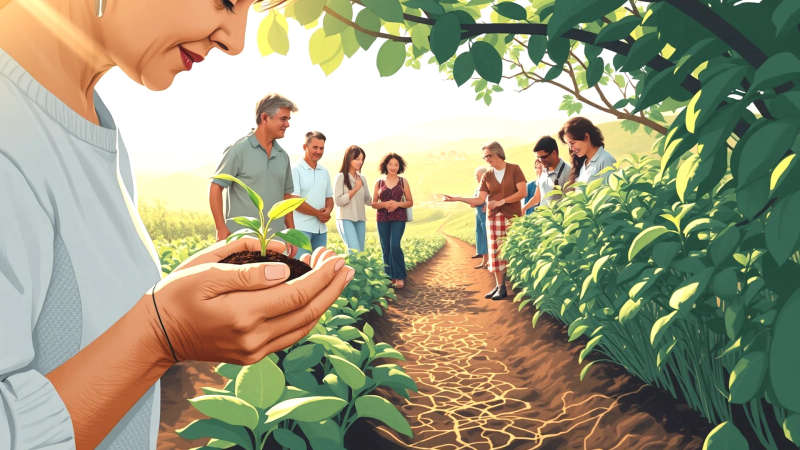 Comunidad y esperanza florecen en armonía