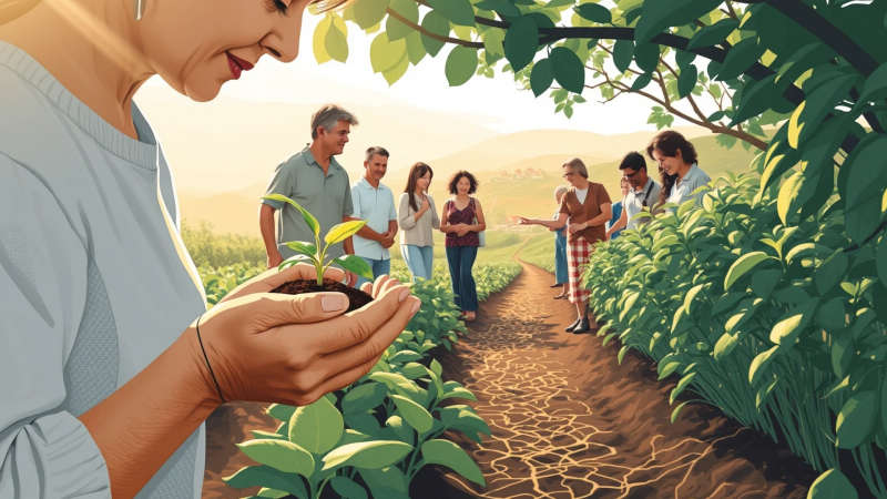 Comunidad y esperanza florecen en armonía