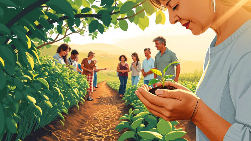 Comunidad y esperanza florecen en armonía