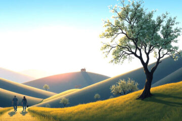 Paz y esperanza en un paisaje sereno