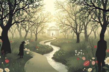 Jardín tranquilo evoca paz y armonía