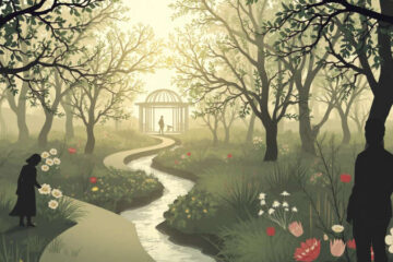 Jardín tranquilo evoca paz y armonía