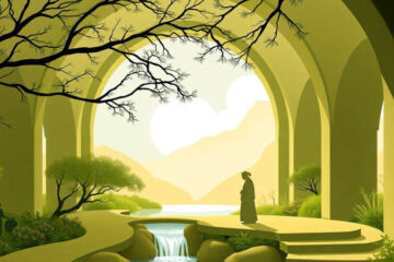 Paz serena y reflexión visualmente cautivadora